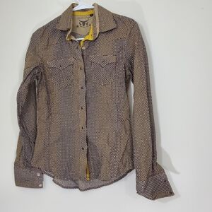 Rodeo Rodeo Western Shirt with snap front, Large